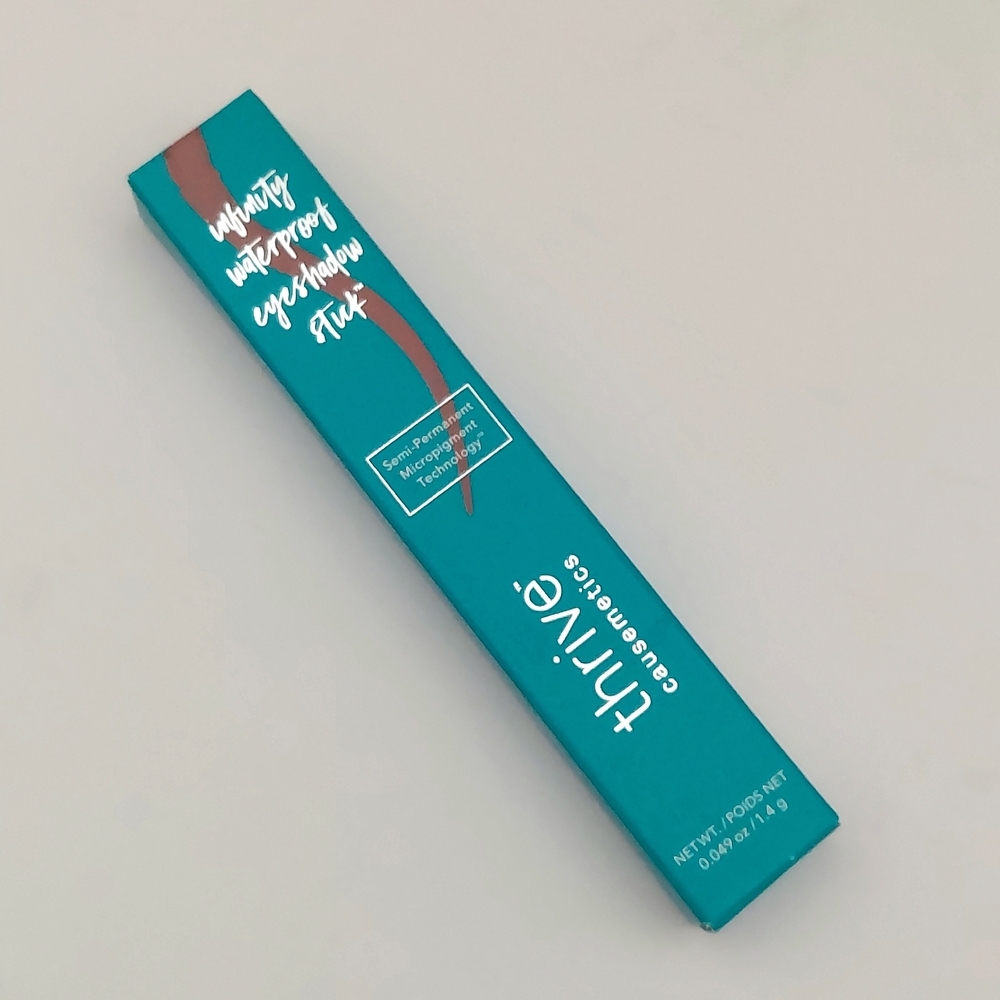NIB Thrive Causemetics Infinity Waterproof Eyeshadow Stick In Warm Sienna